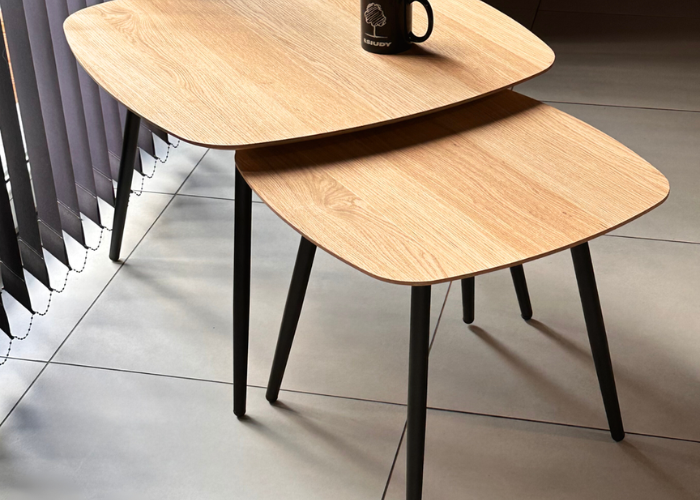Metalljalgadega abilaudade komplekt Geometric