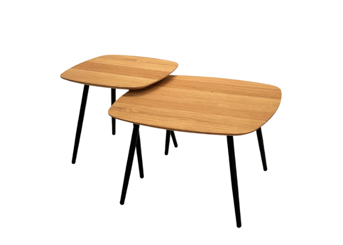 Metalljalgadega abilaudade komplekt Geometric