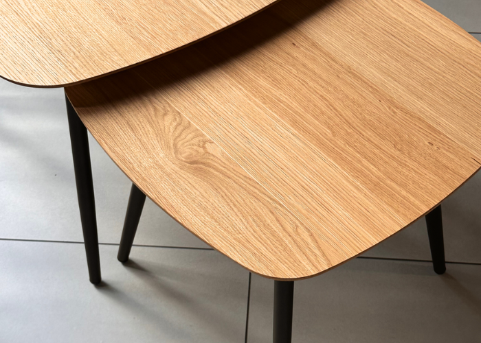 Metalljalgadega abilaudade komplekt Geometric