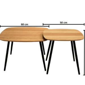 Metalljalgadega abilaudade komplekt Geometric