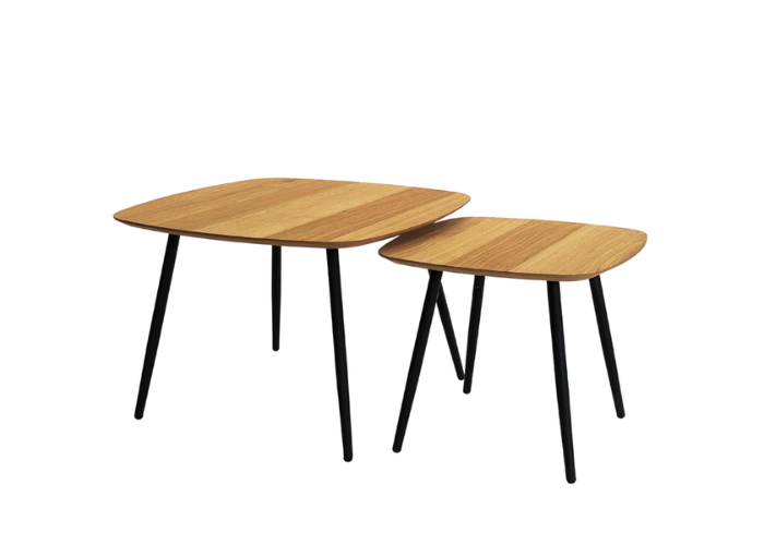 Metalljalgadega abilaudade komplekt Geometric