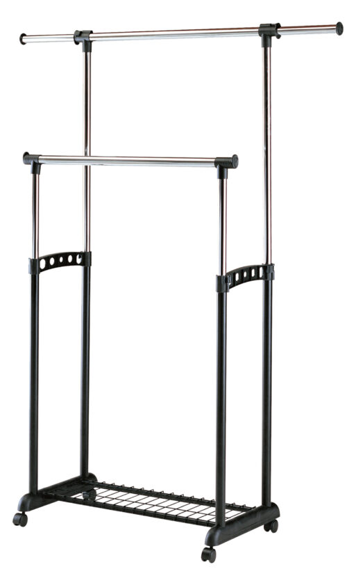 Riidestange WIENNA Reguleeritav, must, kroom