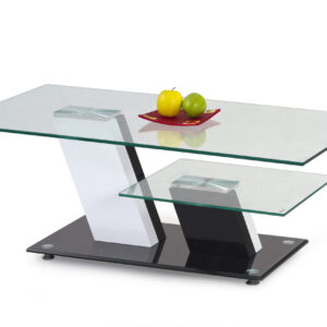 Kohvilaud SAVREN, valge / must