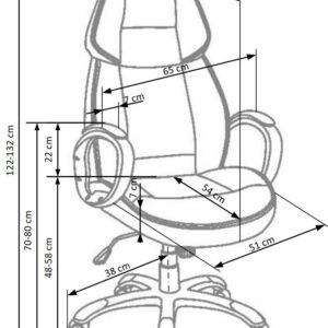 Kontoritool RUBAR, värv: must