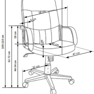 2010001055372_d Kontoritool DENZEL, tumepruun