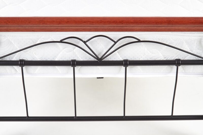 Voodi VERLINA 90x200, antiik-kirss / must