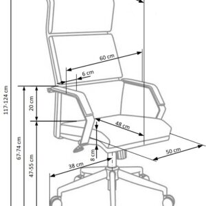 Kontoritool COSTA, valge / must