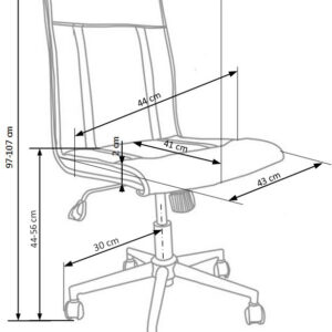 Kontoritool TIROL, roosa / must