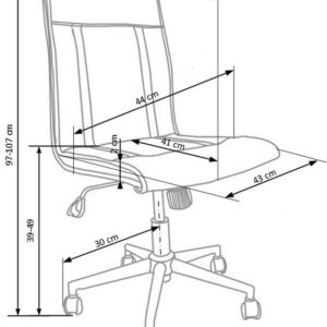 Kontoritool TIROL, roosa / must