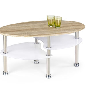 Kohvilaud MEVIA, värv: sonoma tamm / ekstra valge