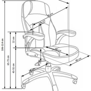 Kontoritool BELVONA: must