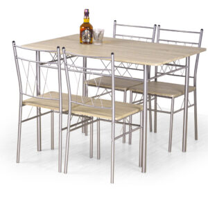 Komplekt FAUST, laud + 4 tooli / tamm