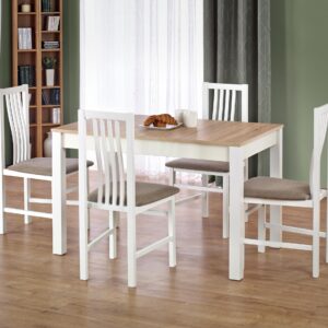 Söögilaud KASWERI, sonoma tamme / valge