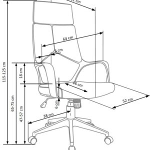 Kontoritool VOYAGER, sinine / must