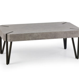 Kohvilaud EMILY, betoon / must