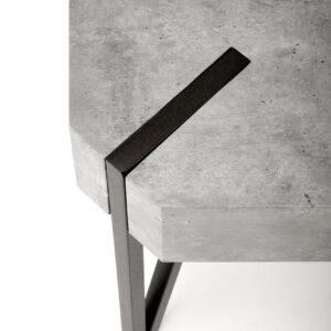 Kohvilaud EMILY, betoon / must