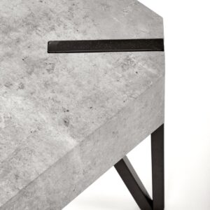 Kohvilaud EMILY, betoon / must