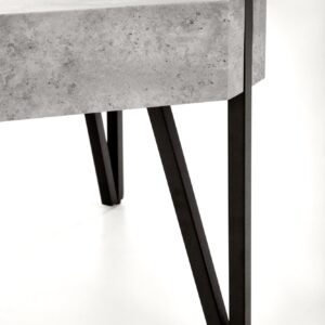 Kohvilaud EMILY, betoon / must