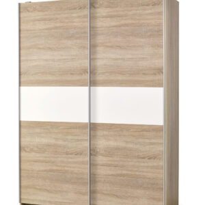 Riidekapp LIMORA S1,  tamme / valge