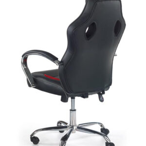 Kontoritool SCROLL, must / punane / hall