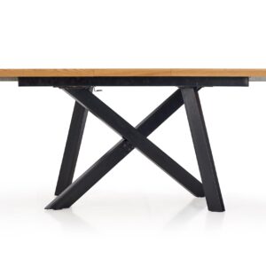 Söögilaud BELONA, tamm / must