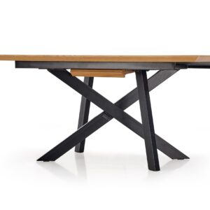 Söögilaud BELONA, tamm / must