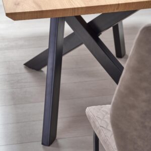 Söögilaud BELONA, tamm / must