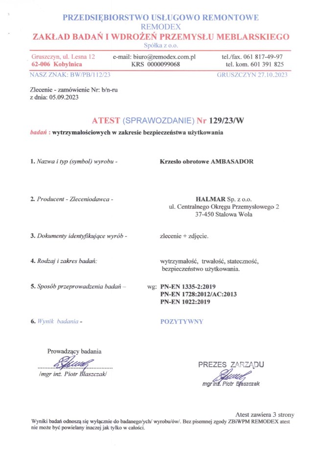 Kontoritool AMBREN, must