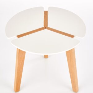 Kohvilaud ZETA, tamm / valge