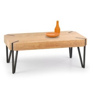 Kohvilaud EMILY, kuldne tamm / must