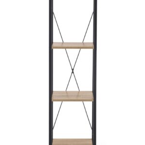 Riiul NARVIN REG1, must / sonoma tamm