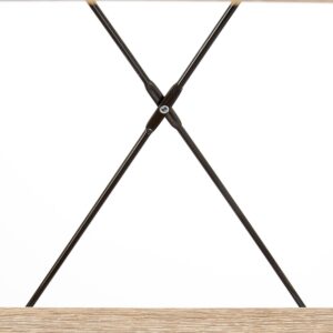 Riiul NARVIN REG1, must / sonoma tamm