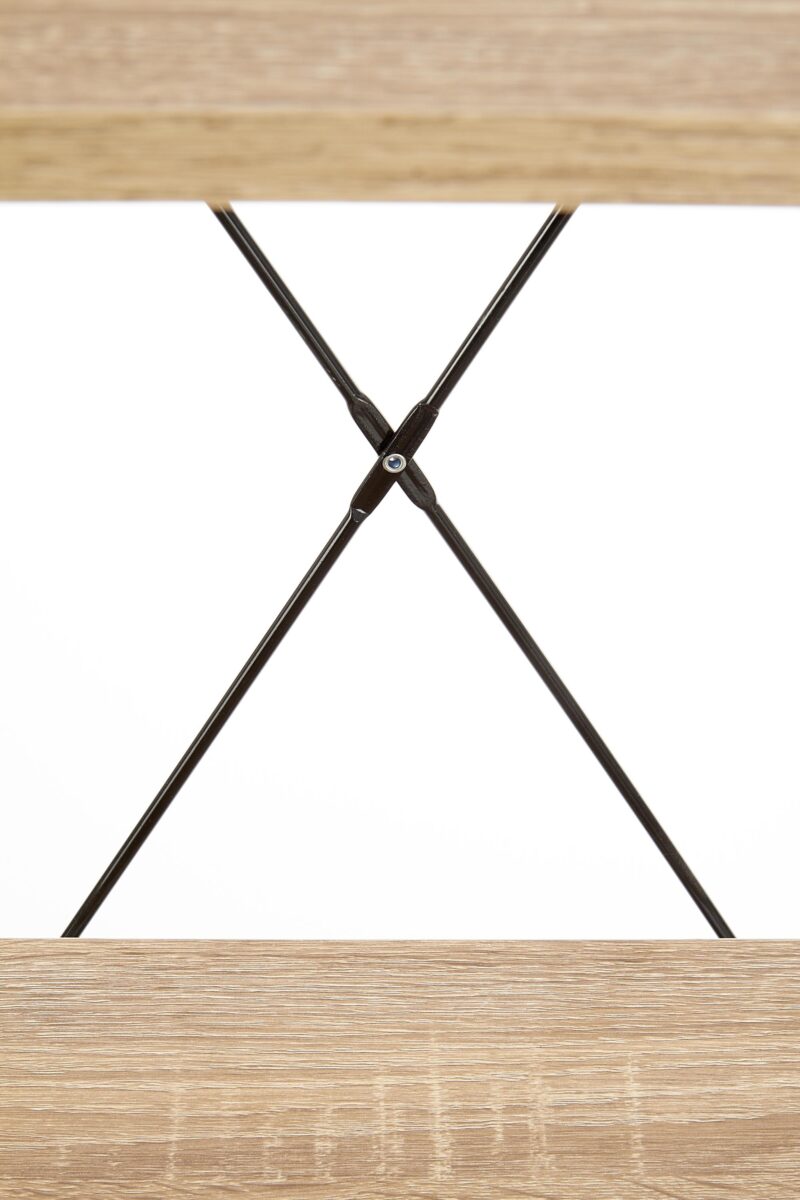 Riiul NARVIN REG1, must / sonoma tamm