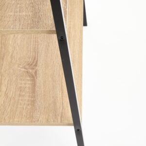 Riiul NARVIN REG1, must / sonoma tamm