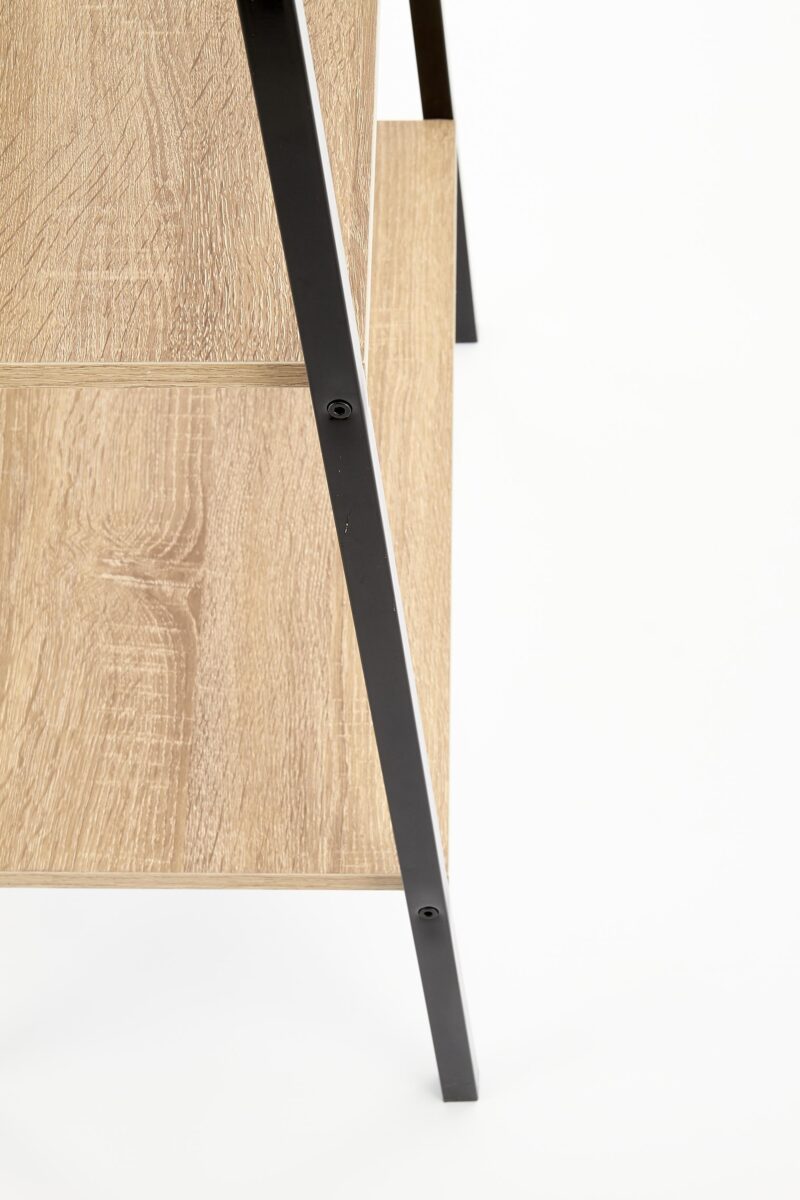 Riiul NARVIN REG1, must / sonoma tamm