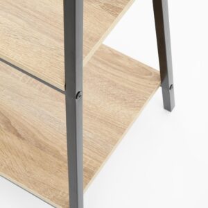 Riiul NARVIN REG1, must / sonoma tamm