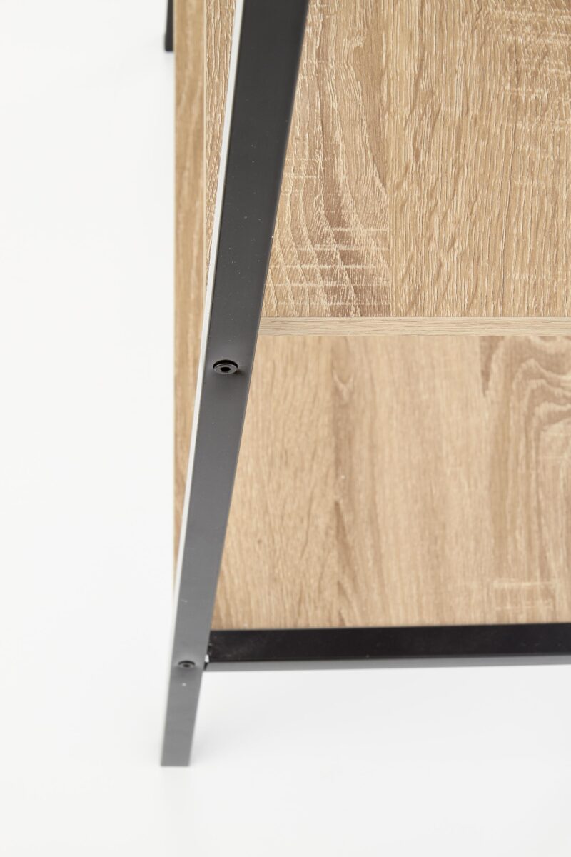 Riiul NARVIN REG1, must / sonoma tamm