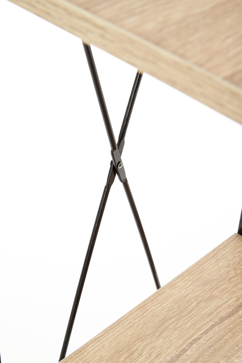 Riiul NARVIN REG1, must / sonoma tamm