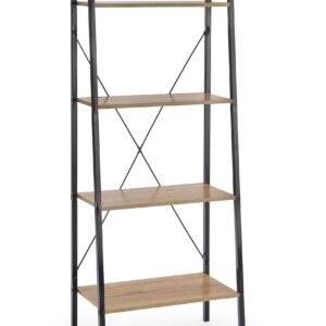 Riiul NARVIN REG2, must / sonoma tamm