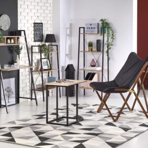 Riiul NARVIN REG2, must / sonoma tamm