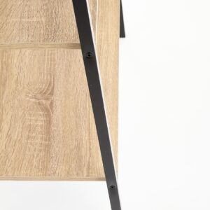 Riiul NARVIN REG2, must / sonoma tamm