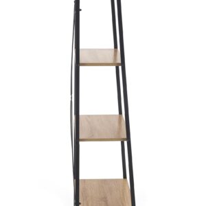 Riiul NARVIN REG2, must / sonoma tamm