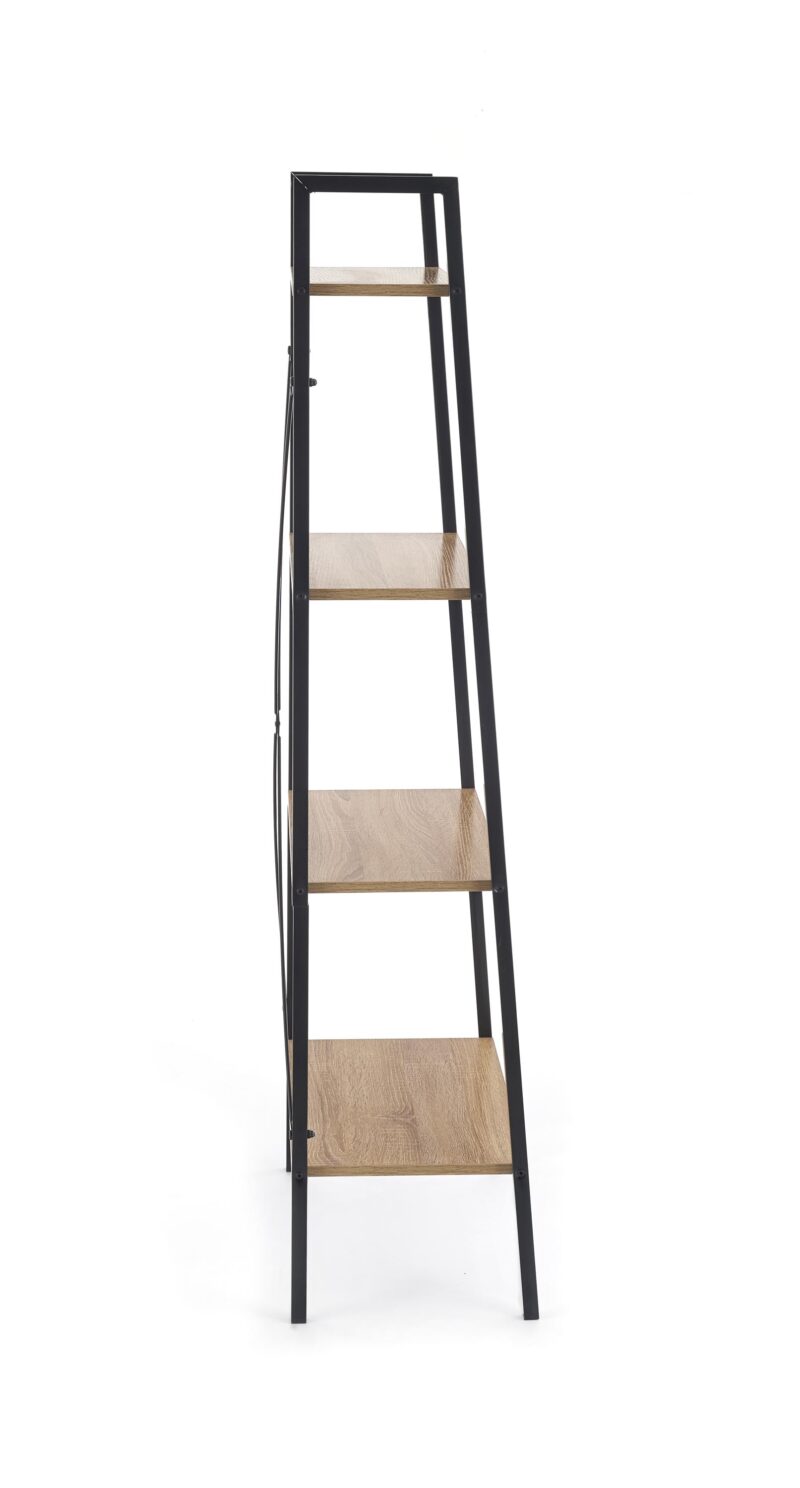 Riiul NARVIN REG2, must / sonoma tamm