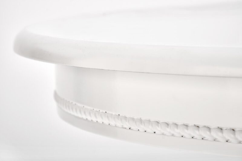 Ümmargune söögilaud WILLY, valge