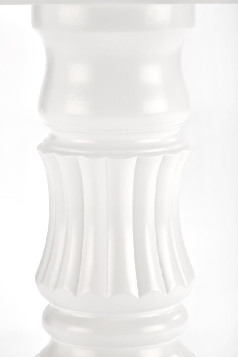 Ümmargune söögilaud WILLY, valge