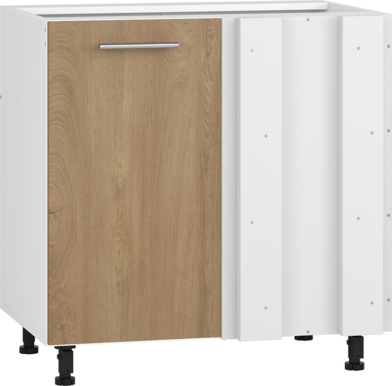 VENTO DN-100/82 nurga aluse kapp, värv: valge / mesi tamm