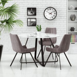 Söögilaud LUUPER, must / valge