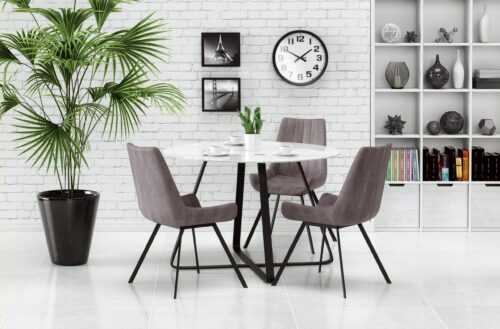 Söögilaud LUUPER, must / valge