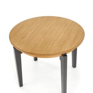 Ümar söögilaud SORBAS, tamm / grafiit