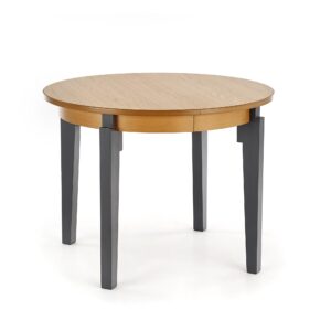 Ümar söögilaud SORBAS, tamm / grafiit